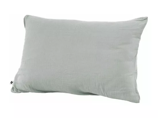 OUREA - Taie d'Oreiller 50x70cm Gaze de Coton Eucalyptus