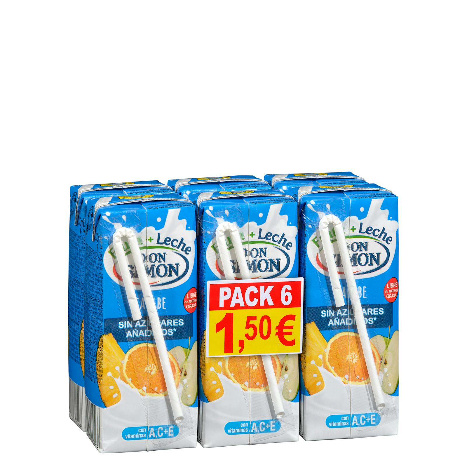 Fruits + lait des Caraïbes Don Simón sans sucres ajoutés et zéro matière grasse