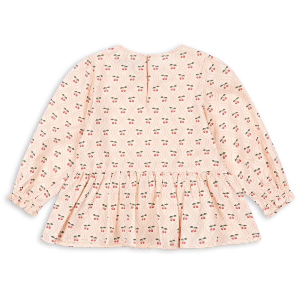 Køb Konges Sløjd Cherry Pink Motif Cianna Bluse GOTS