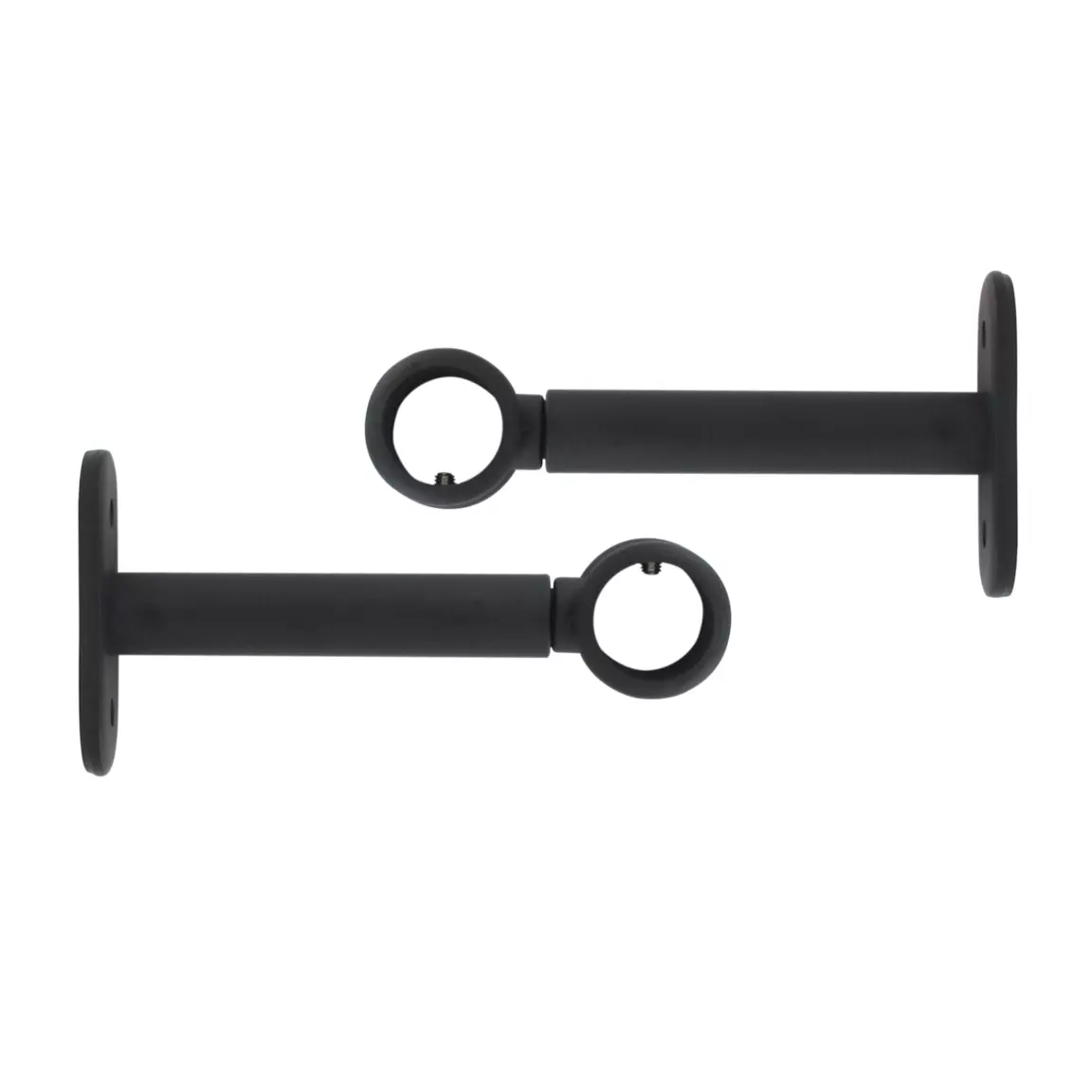 Lot de 2 supports tringles extensibles ( L90 - L150 / D20 mm) Jim Noir mat