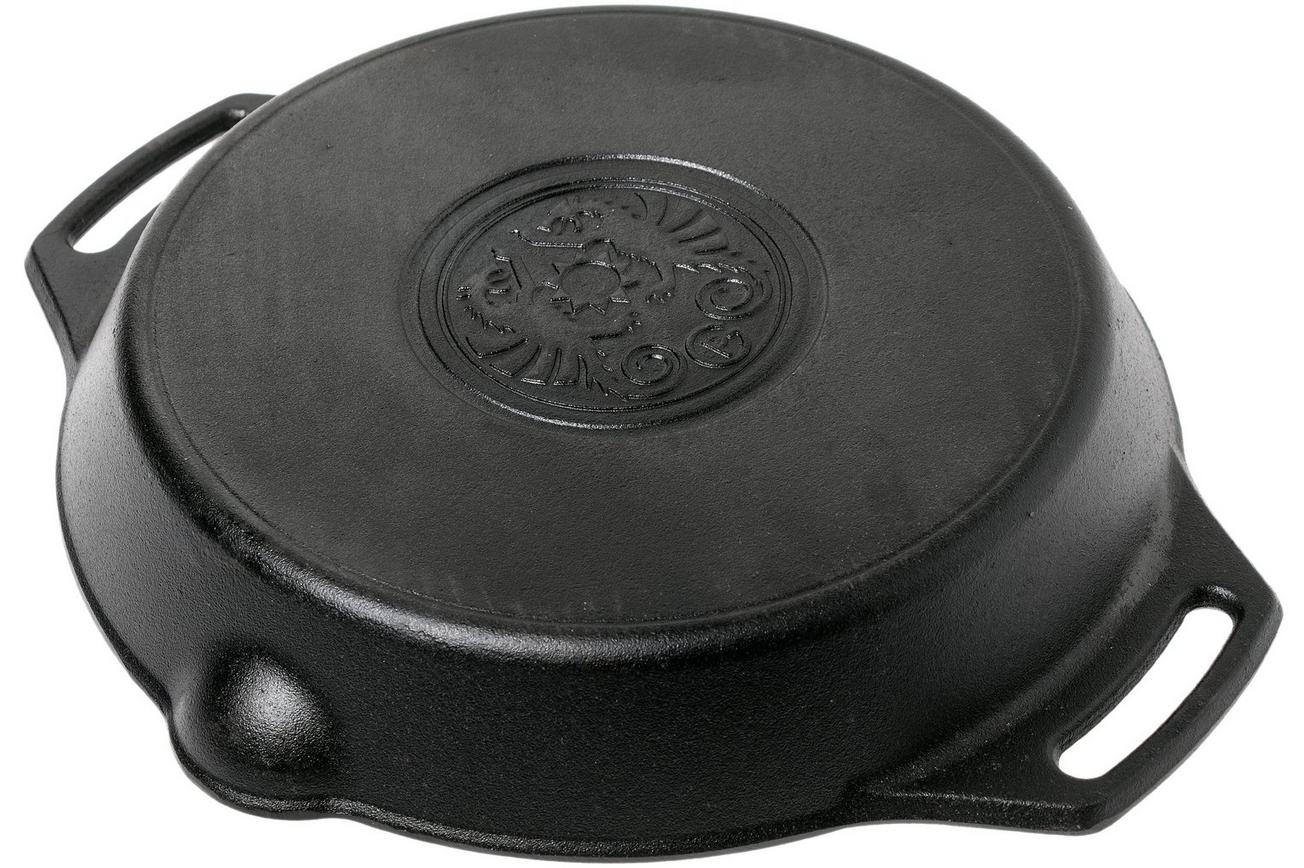 Petromax gietijzeren grillpan/ skillet 30 cm met twee grepen