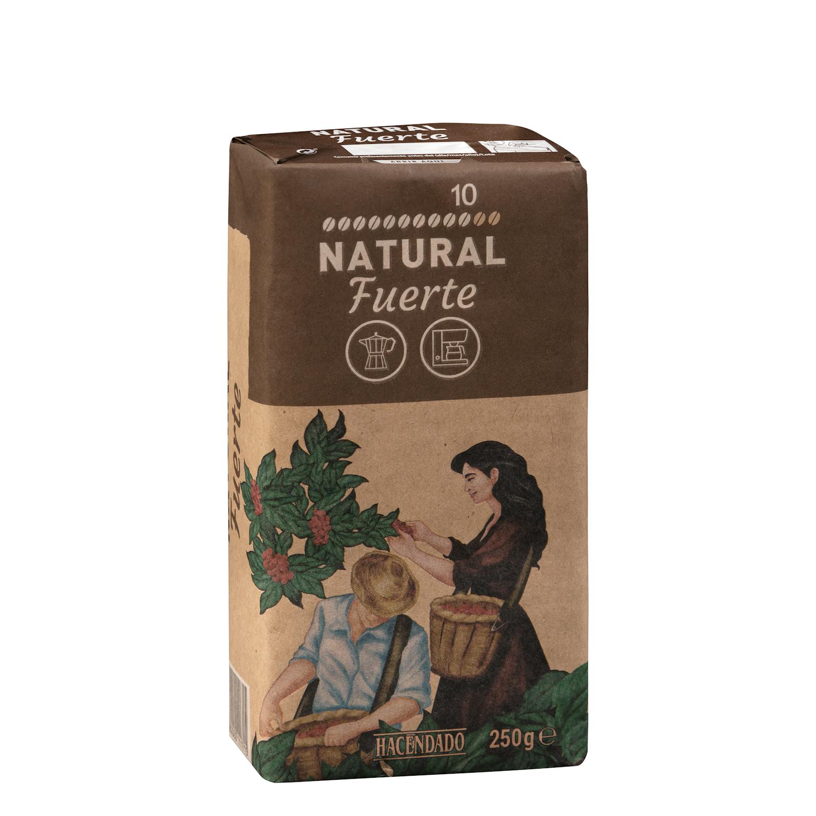 Café moulu naturel fort Hacendado