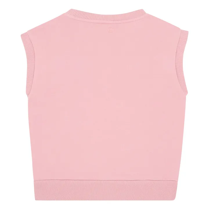 SMALLABLE BASICS Sweat shirts Fille Sans manches Molleton Coton Bio | Rose poudré