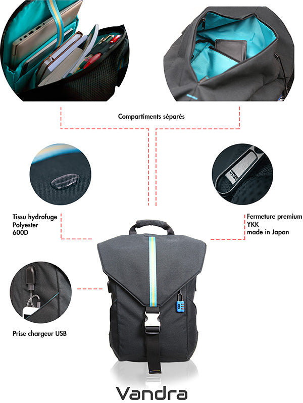 Sac à  dos Vandra Urban - Connecté et Sécurisé
