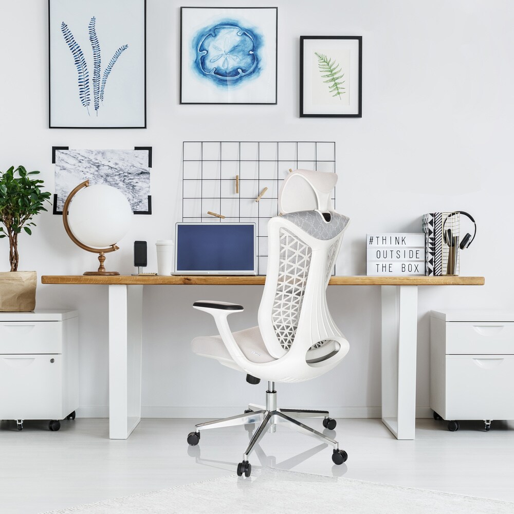 Profi Bürostuhl FALEO W Stoff/Netzstoff mit Armlehnen hjh OFFICE