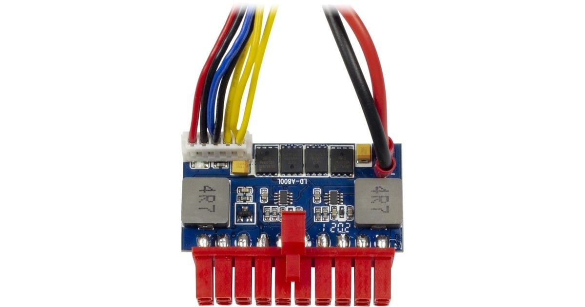 Inter-TechMINI-ITX PSU 120W REV. 2 adapter  (ondersteunt voedingen tot 120W)