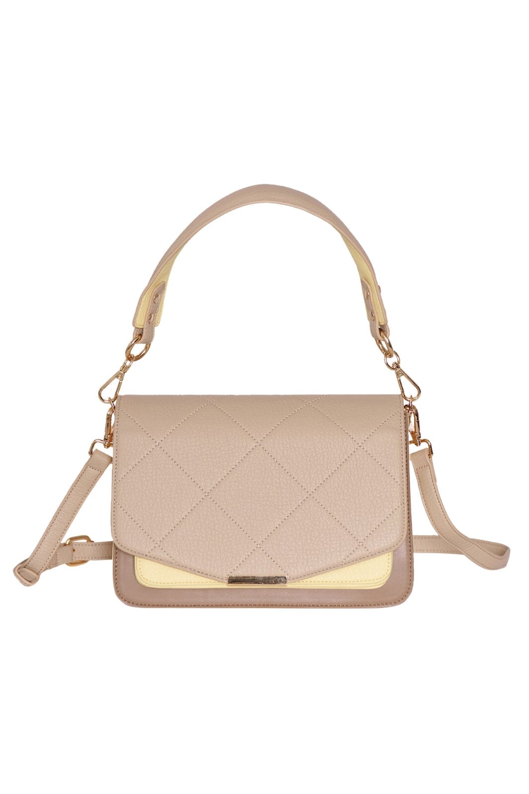 Noella Blanca Multi Compartment Bag 1002 pastel yellow taupe