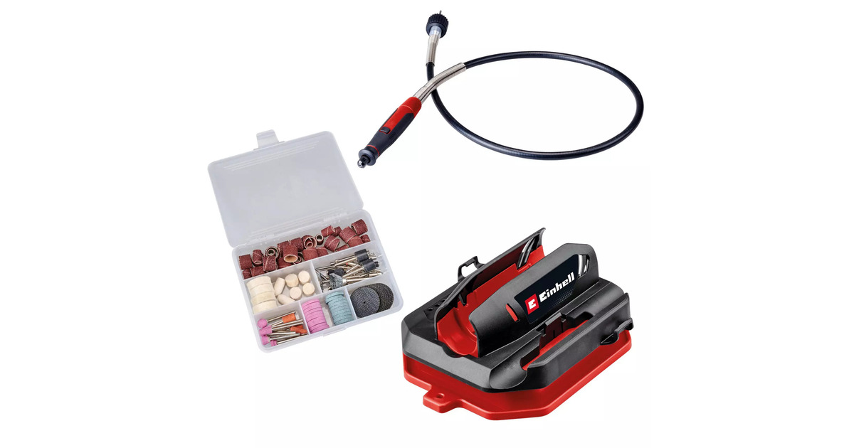 EINHELLTC-MT 150 E Slijp-/Graveermachine graveermachines  (Rood/zwart, Incl. 117-delige accessoireset in praktische opbergdoos)