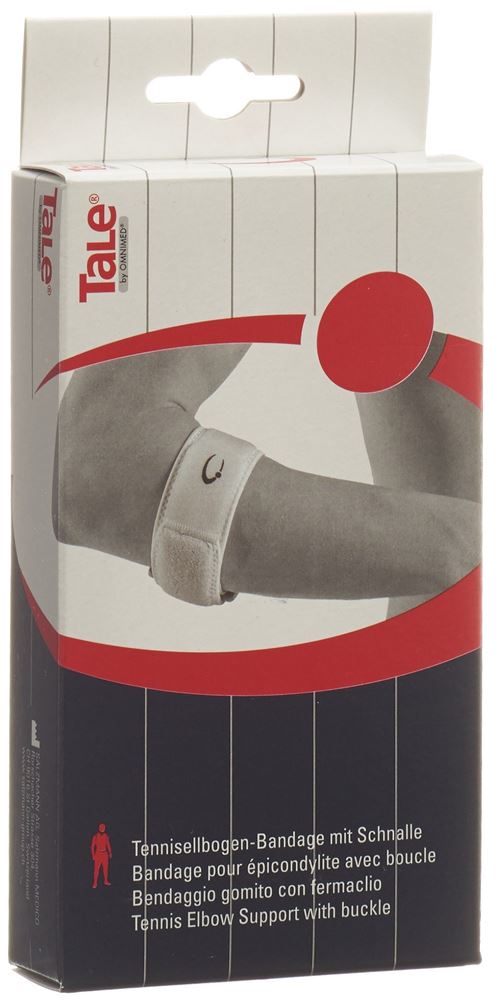 TALE Tennisellbogen Bandage 5cm mit Schnalle weiss 1 Stk