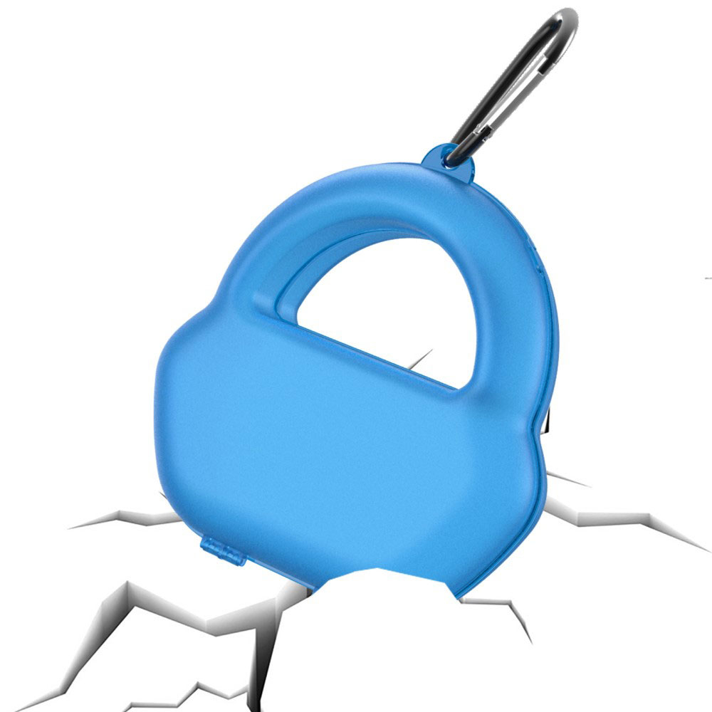 AirPods Max (2024) / AirPods Max Kunststoff Schutztasche Aufbewahrungs Case Hartschale   Karabinerhaken - Weiss