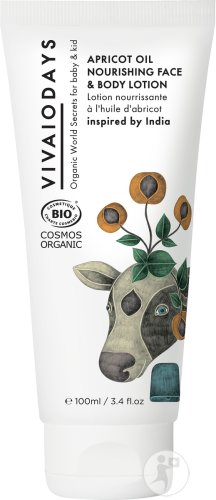 Vivaiodays Lotion Nourrissante À L'Huile D'Abricot Visage Et Corps Tube 100ml