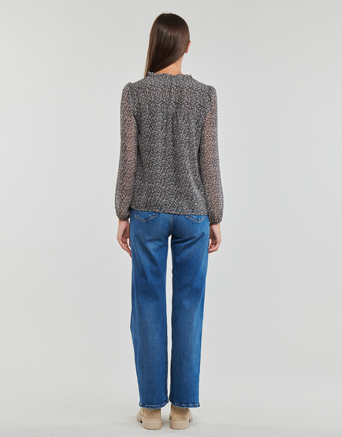 Only - ONLDITSY L/S BLOUSE WVN - Noir