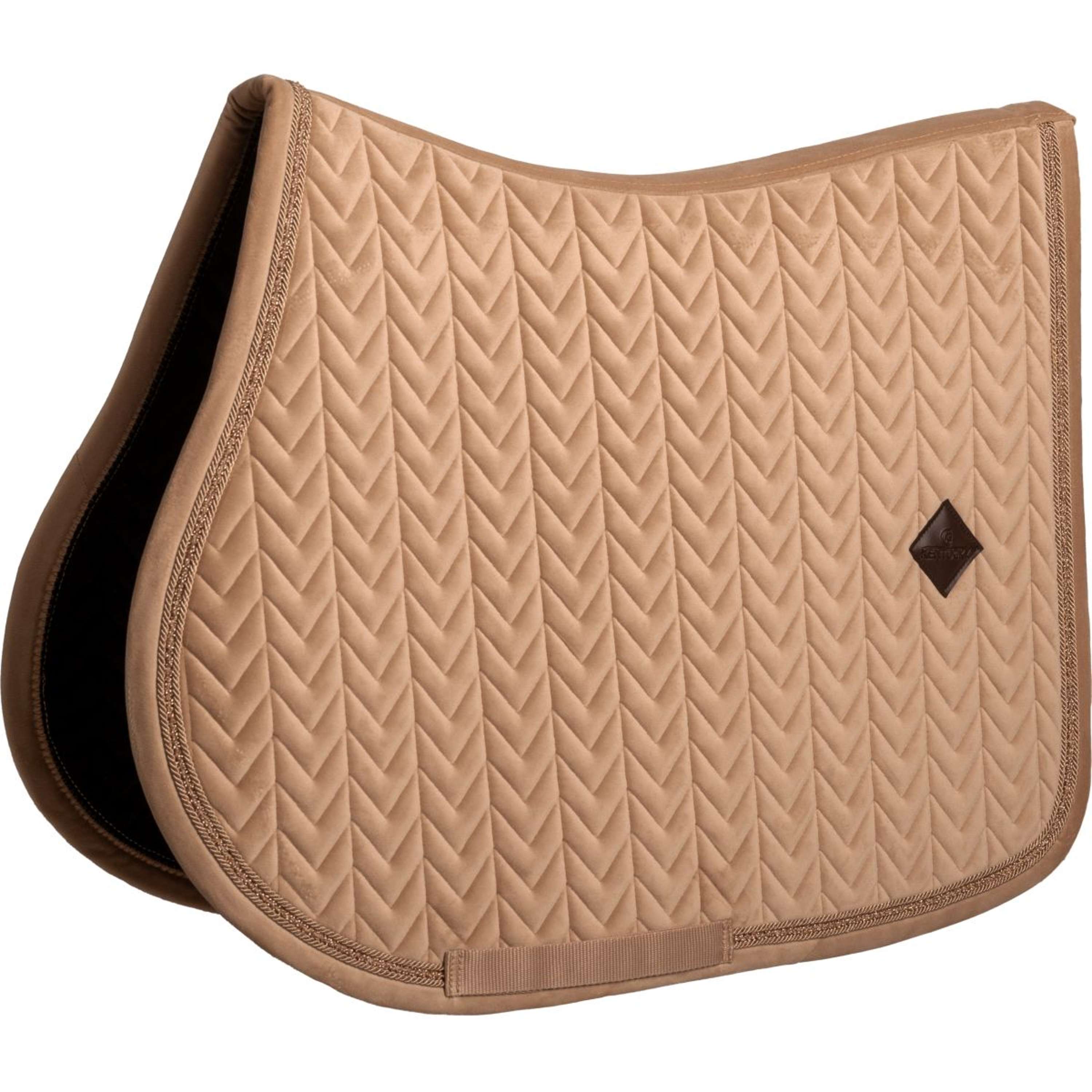 Kentucky Zadeldekje Velvet Mini Pearls Springen Beige