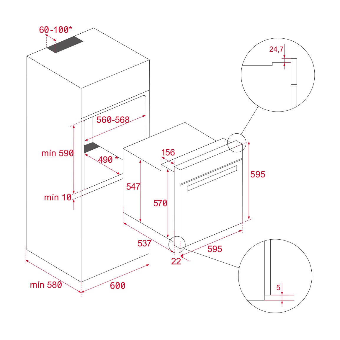 FORNO MULTIFUNÇÕES TEKA HCB 6531 SS INOX
