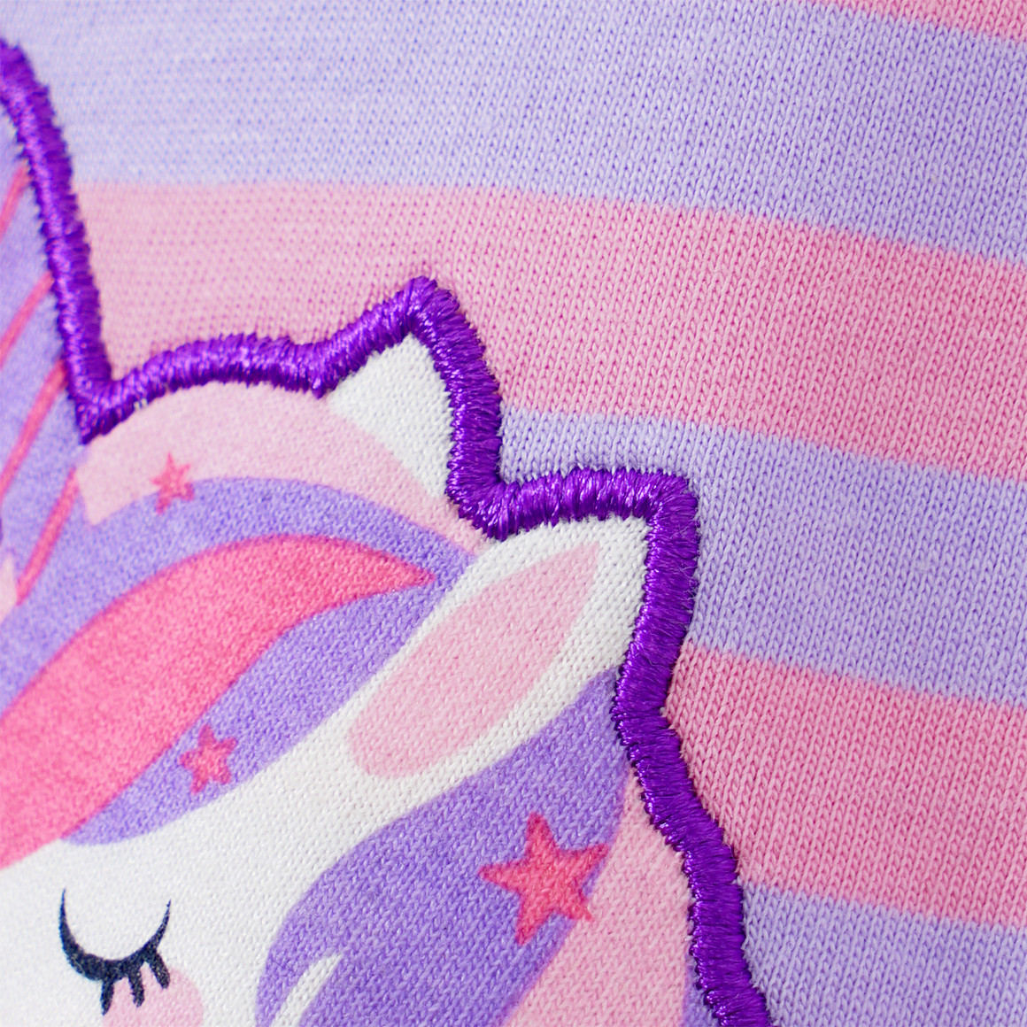 Topomini Baby Schlafanzug mit Einhorn-Applikation helllila / rosa