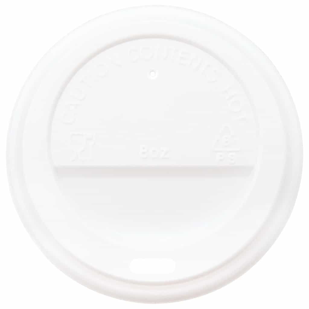 vidaXL Papieren bekers met deksel, 1000 stuks, 8oz, 240ml