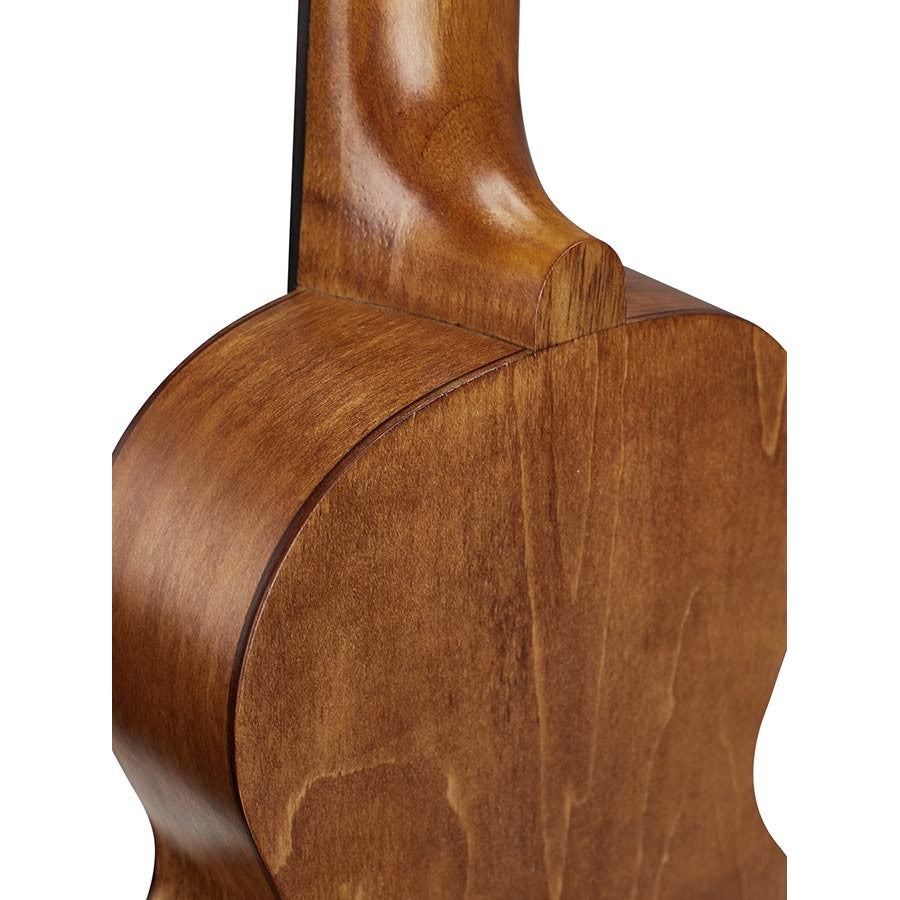Mahalo MS1TBR Slimline Series sopraan ukelele transparent brown