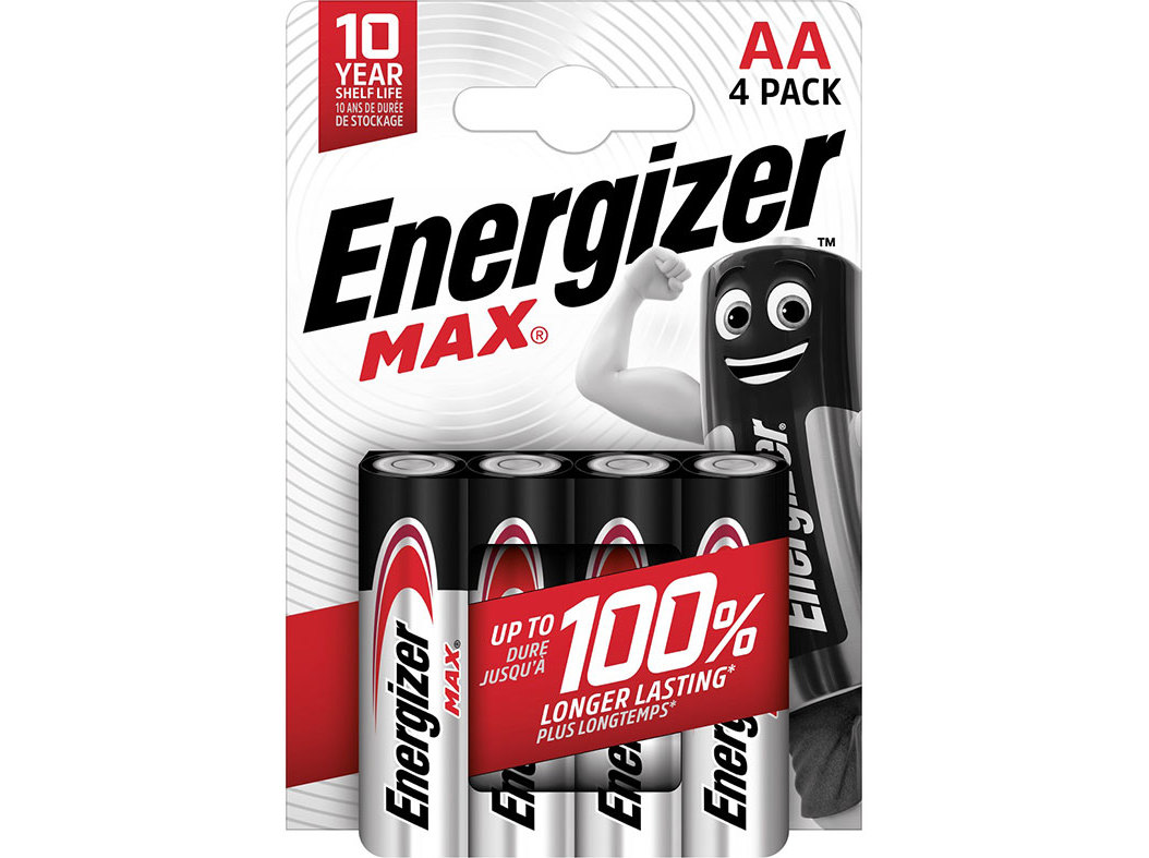 PILHAS ALCALINAS ENERGIZER AA ULTRA  MAX PACK 4 UNIDADES