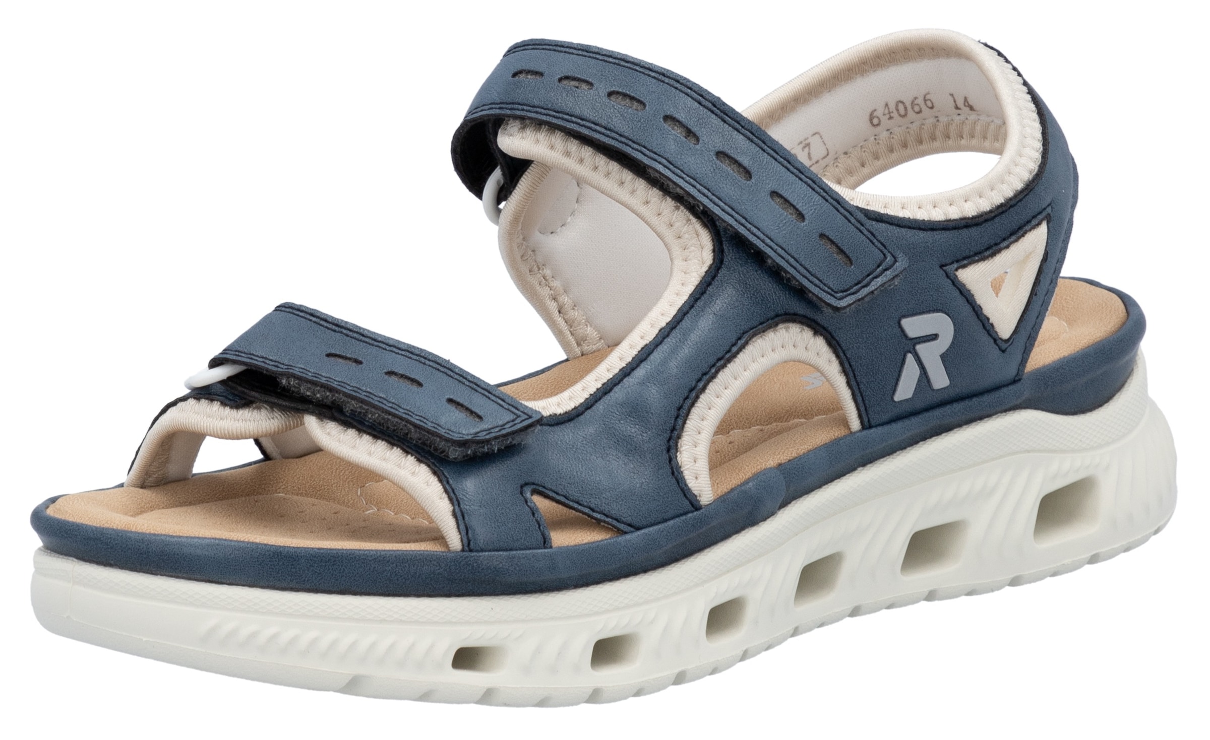 RIEKER Sport Sandale »Outdoorsandale«  , Sommerschuh, Sandalette, Plateauabsatz, mit Klettverschlüssen