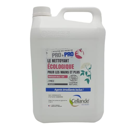 Gel nettoyant Ecocert MCC Cellande bidon de 5L