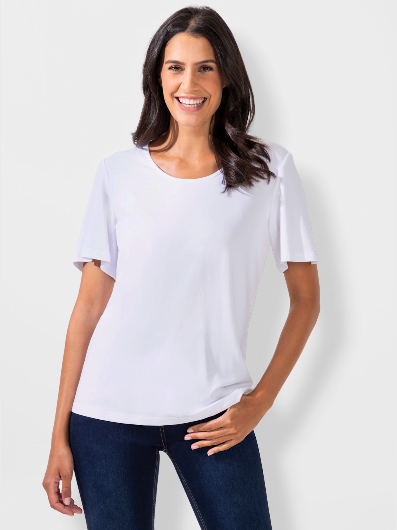 T-shirt à manches courtes qualité viscose douce
