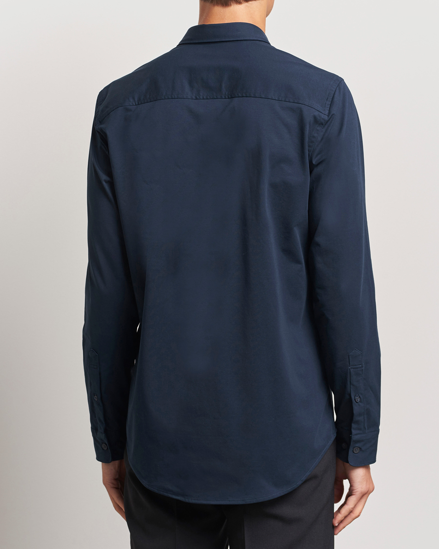 NN07 Elian Mercerized Cotton Shirt Navy Blue