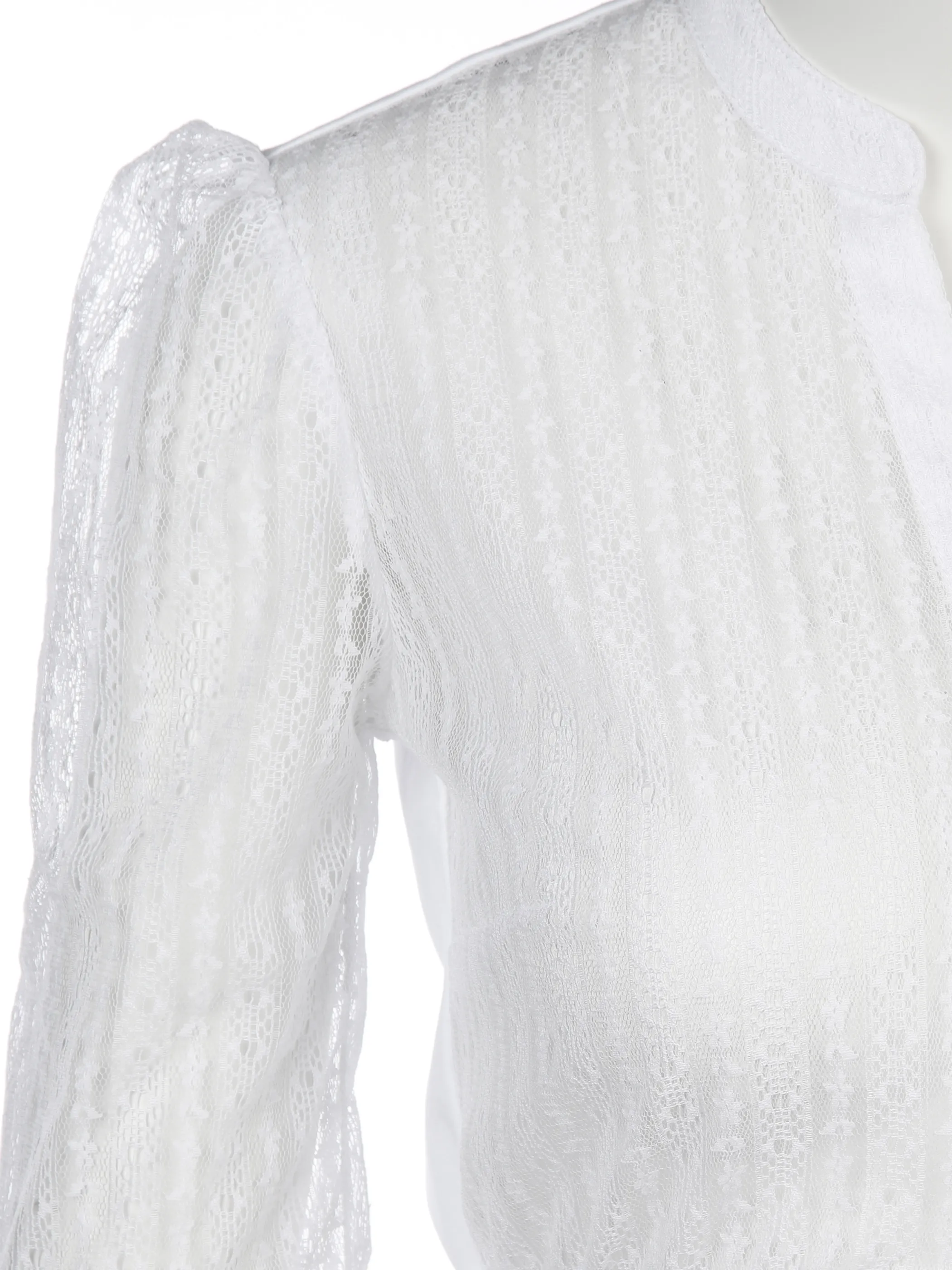 Damen Dirndlbluse mit Spitze