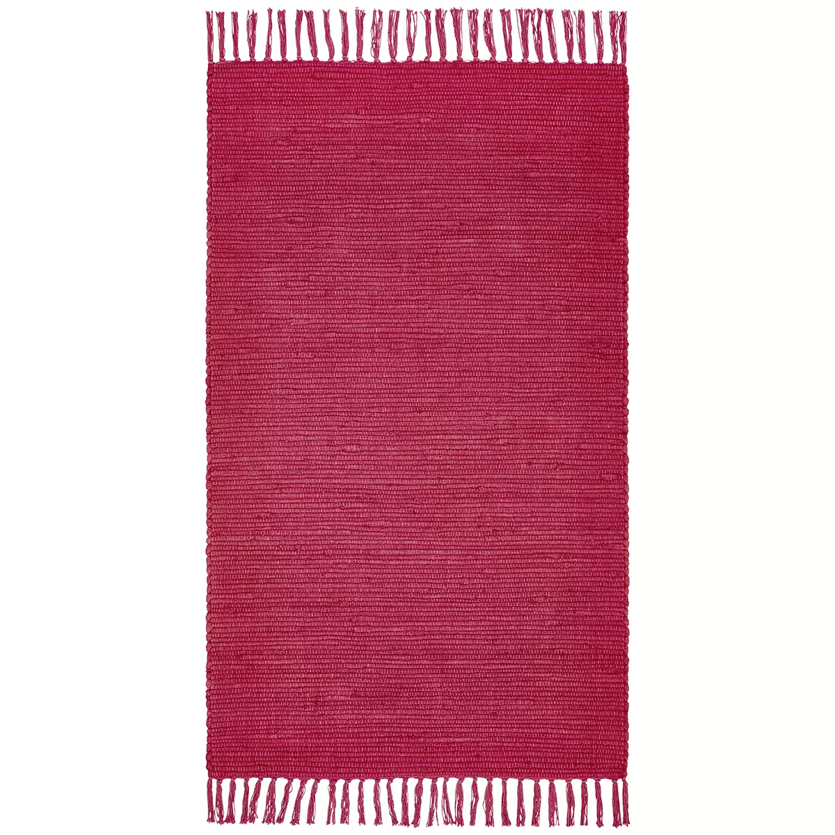 Handwebteppich Annika Rot
