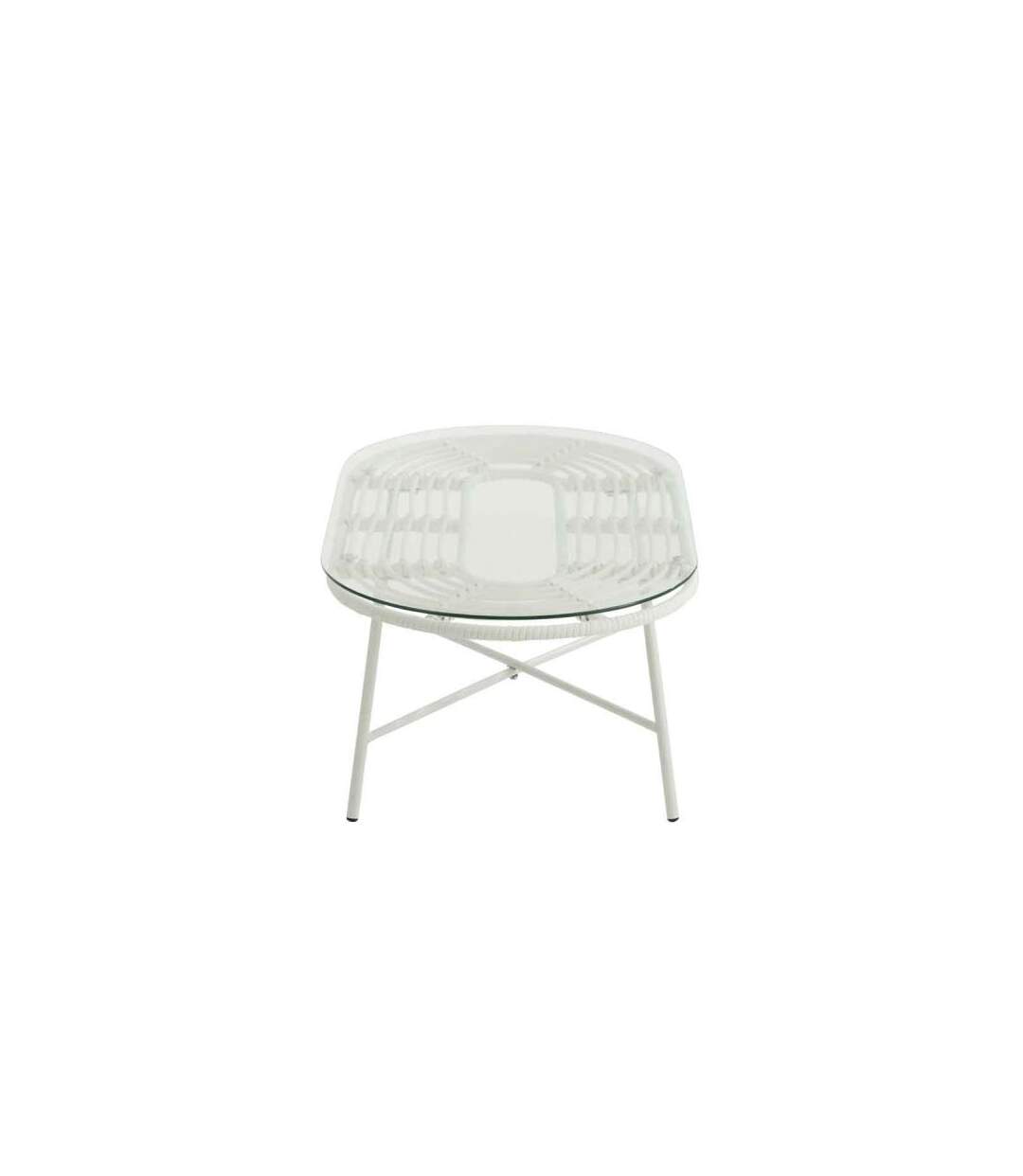 Paris Prix - Table Basse De Jardin celeste 90cm Blanc