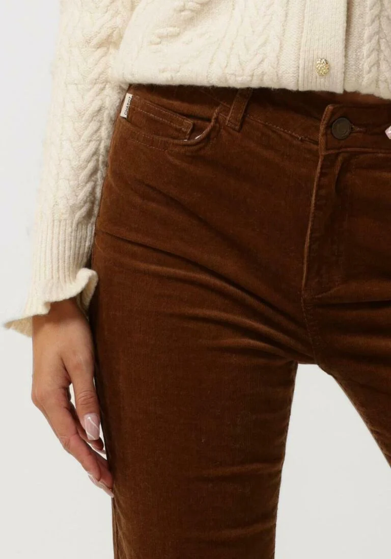 FABIENNE CHAPOT bruine fabienne chapot flared broek eva corduroy flare trousers