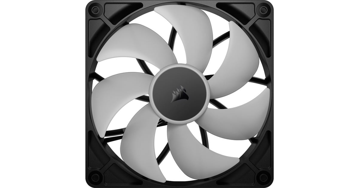 CorsairRS140 ARGB case fans  (Zwart, 2 stuks, 140 x 140 x 25 mm, PWM)