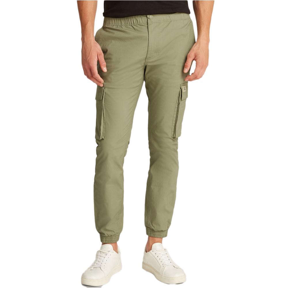 Calvin Klein Jeans Pantalon Cargo Vert Homme Calvin Klein Jeans J30J327614
