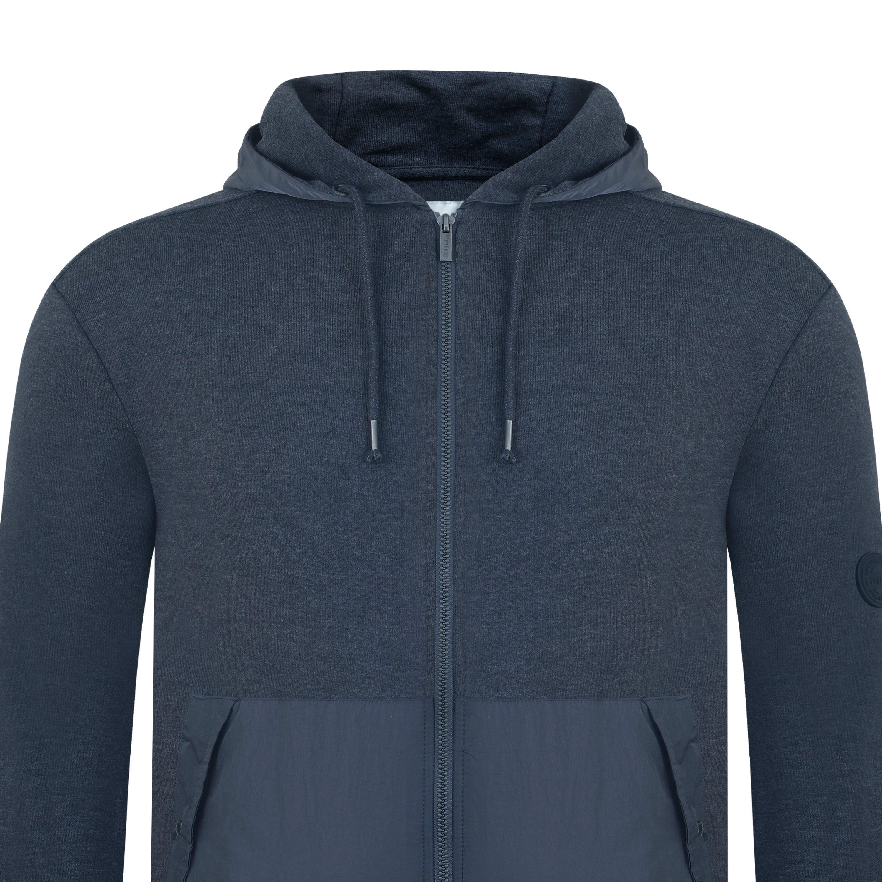 Firetrap Hybrid Full Zip Hoodie Mens
