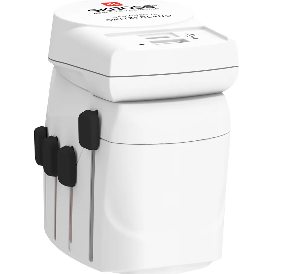 World Travel Adapter Pro World   USB / USB C Weltreise Adapter Ladegerät EU / USA / UK / Japan / Australien / China (1.302523) - Weiss
