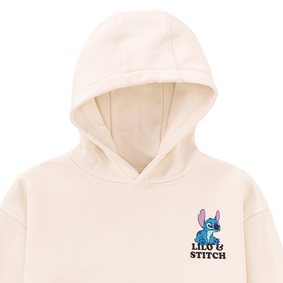 Topolino Disney Stitch Hoodie mit kleinem Print creme