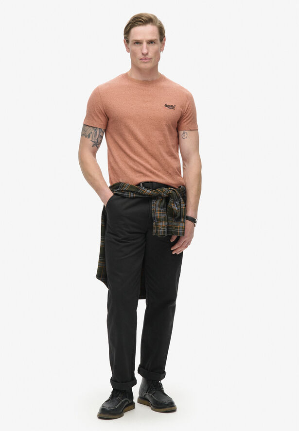Superdry ESSENTIAL LOGO EMB TEE Fired orange grit