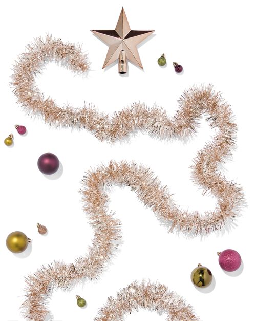 kit de décoration en plastique recyclé pour sapin de noël - 54 éléments