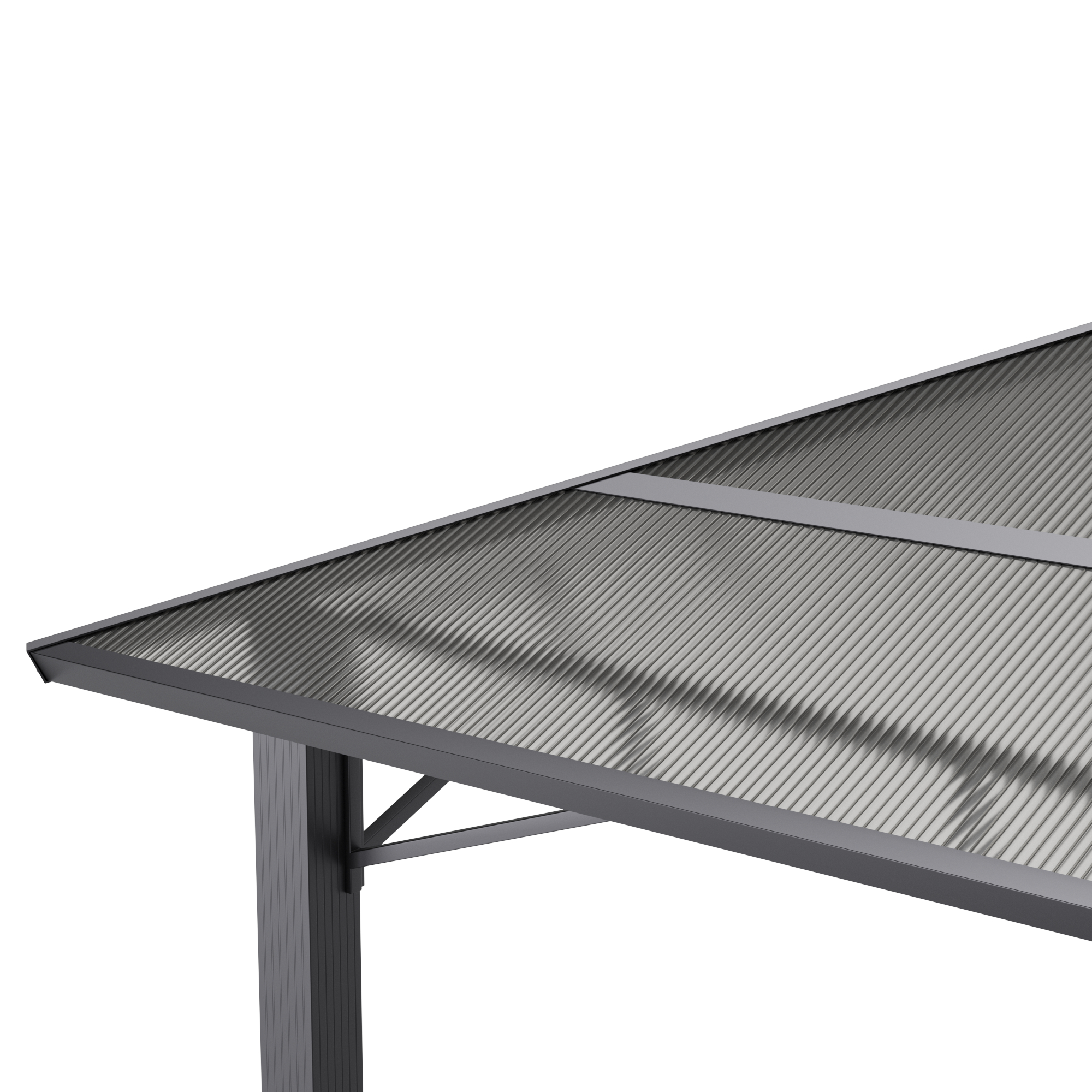 Gartenpavillon PRINCE 4 x 3 m grau