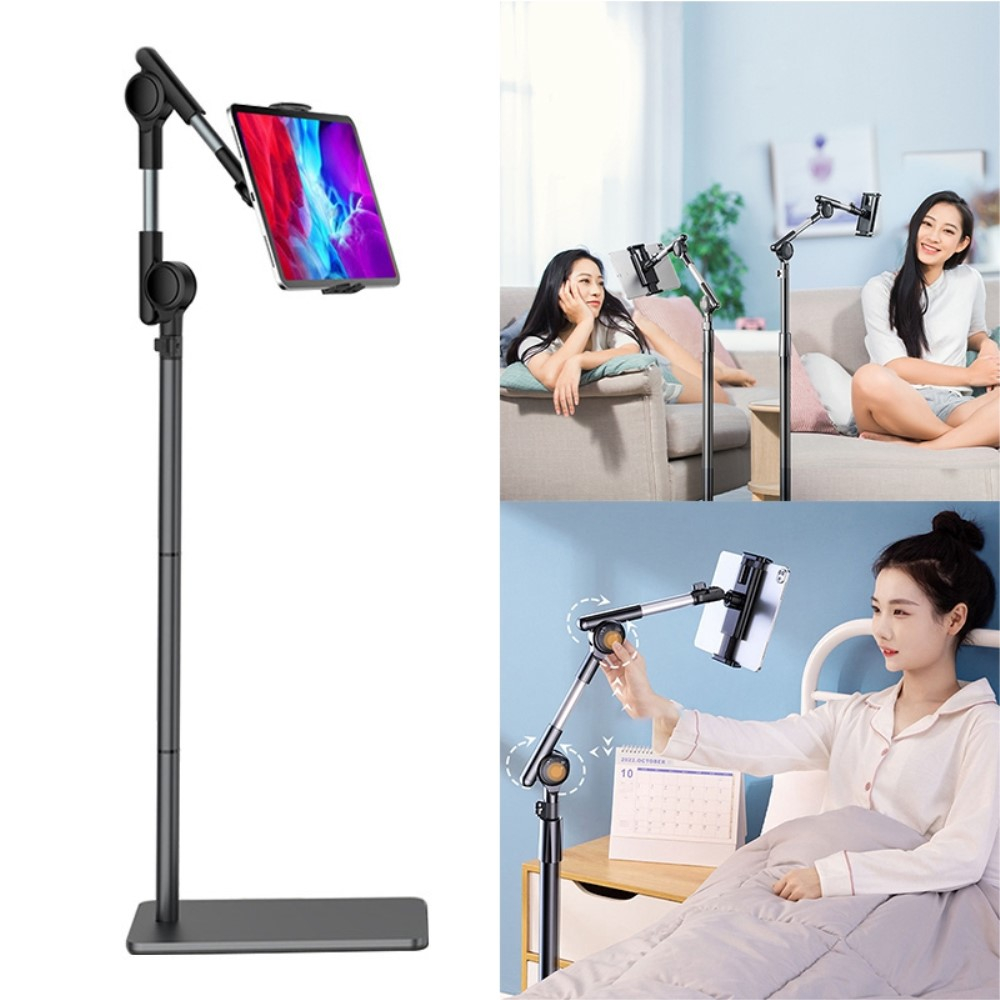 Multi-Winkel Carbon Stativ Halterung Bodenständer für Smartphones / Tablets (4