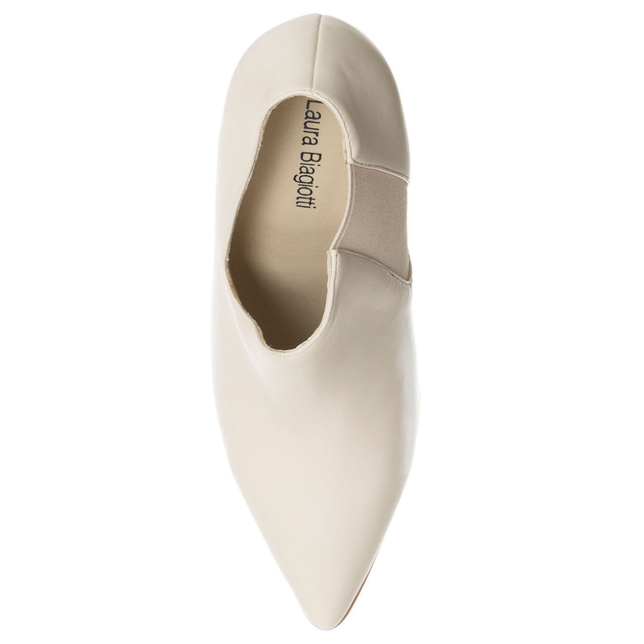 Laura Biagiotti Bottines Felicia ivoire - Talon 10.5 cm