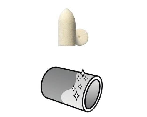 Dremel polijstvilt Ø 9,5 mm (422) 4-pack