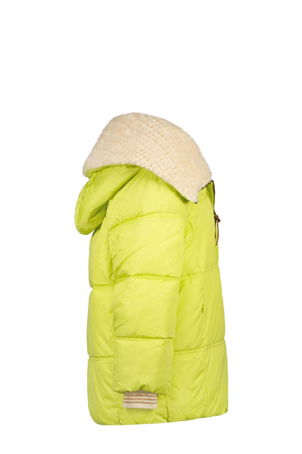 Like Flo quilted gewatteerde winterjas Amaya felgeel/beige