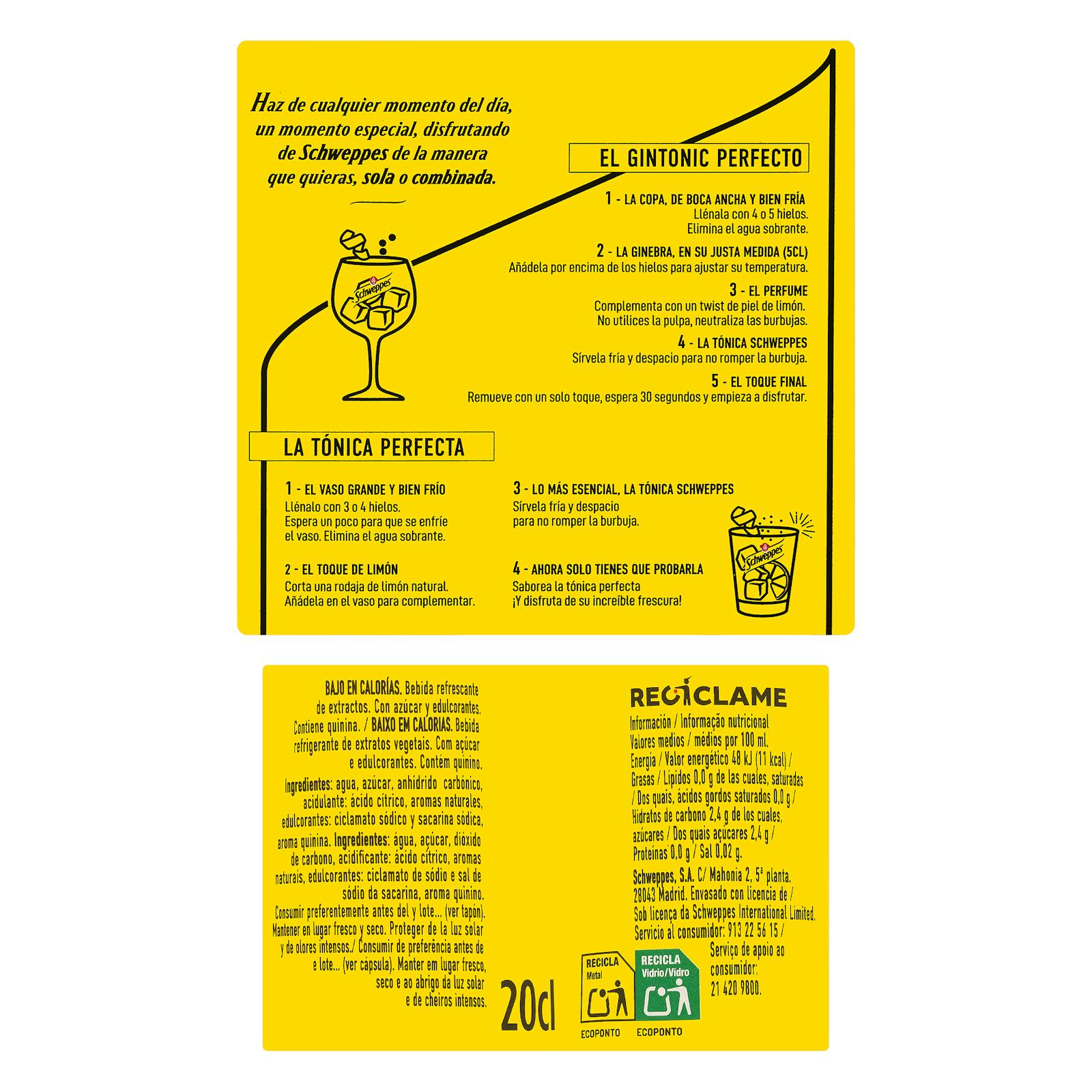 Tonique Schweppes Original