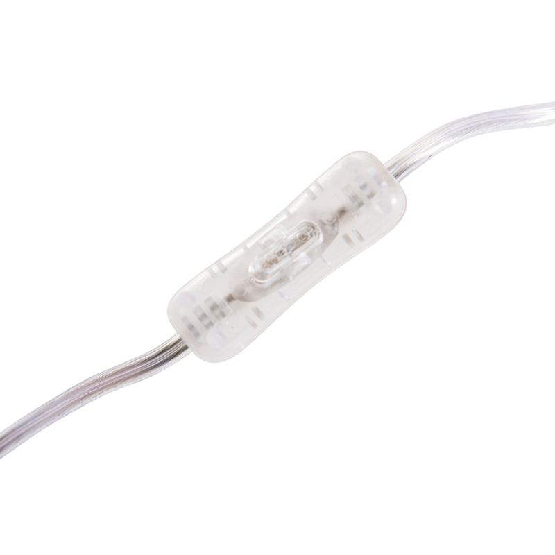Moderne wandbooglamp staal met witte kap 50 cm verstelbaar - Bow