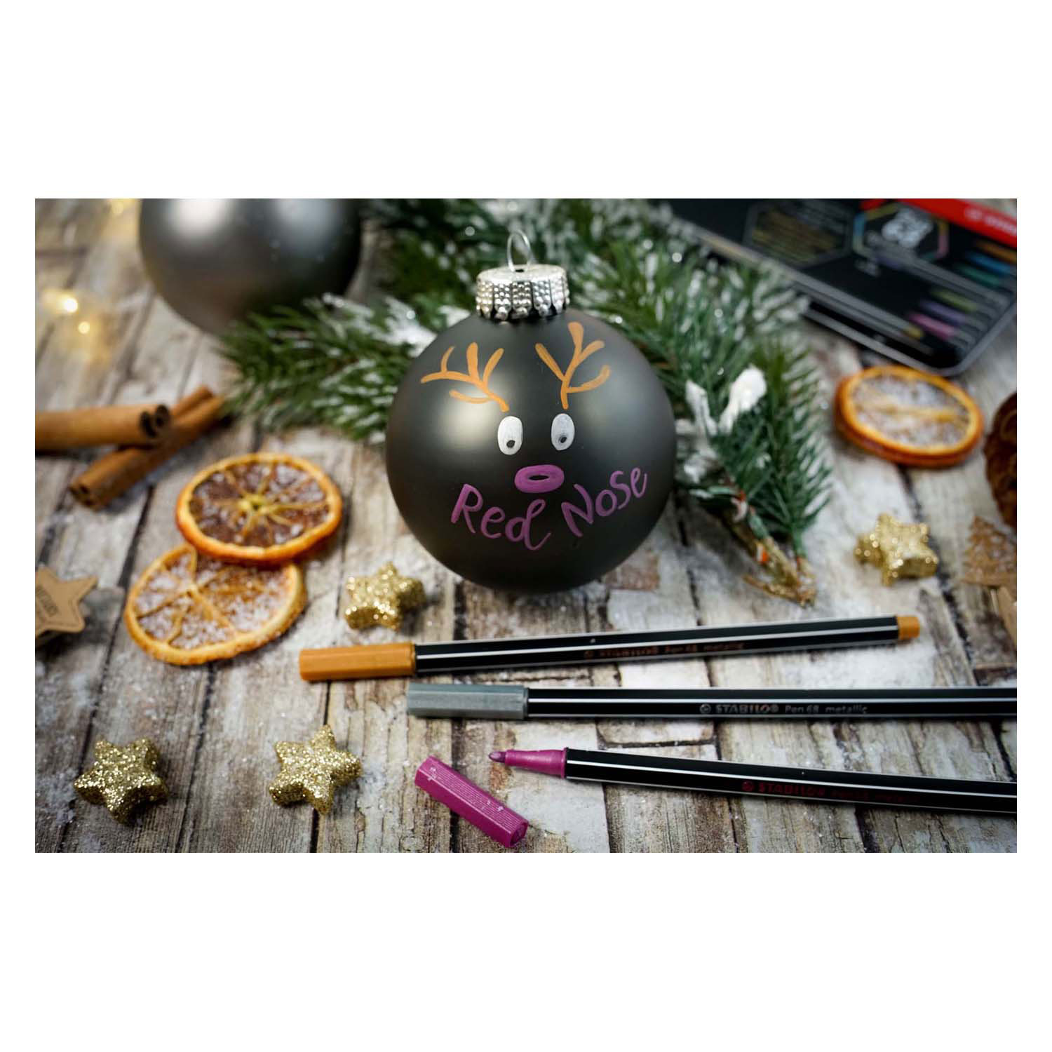 STABILO Pen 68 Metallic -Viltstift - Set Met 8 Stuks