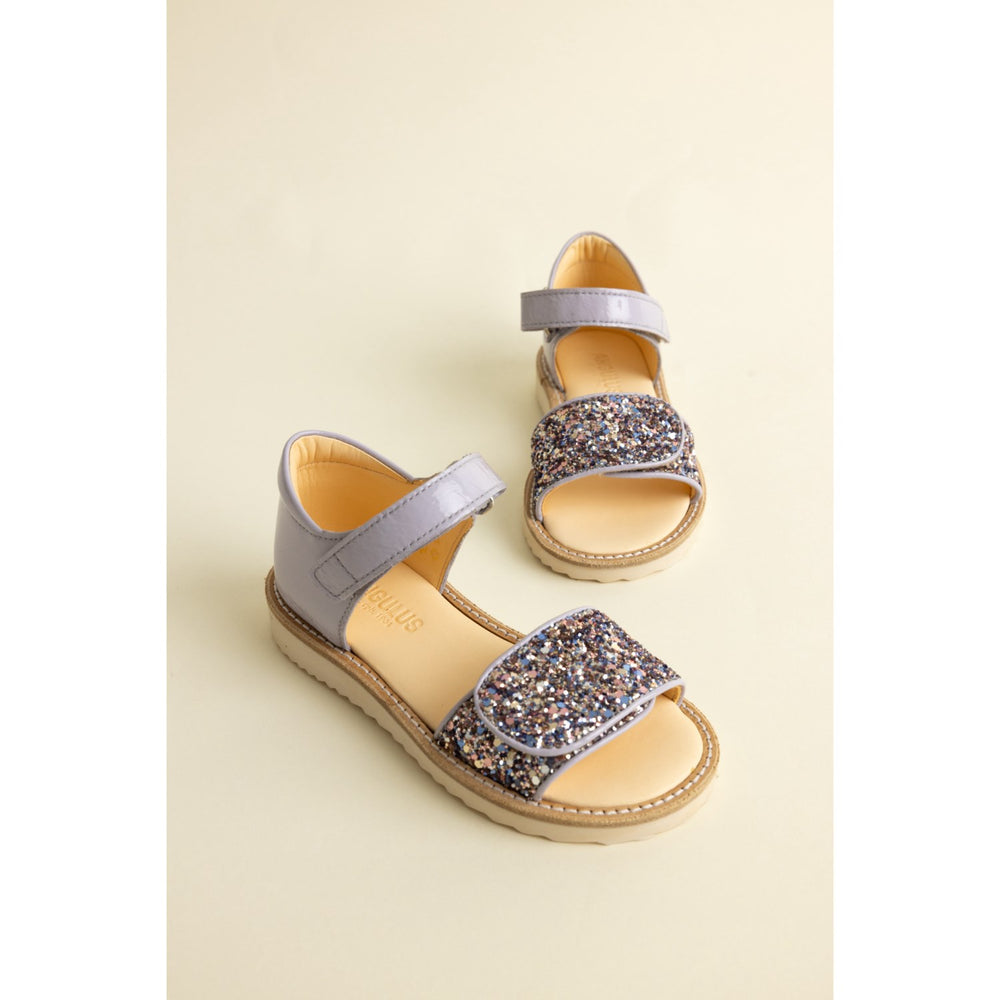 Køb Angulus Lilac/Pastel Multi Glitter Laksandal Med Funklende Glitterdetalje