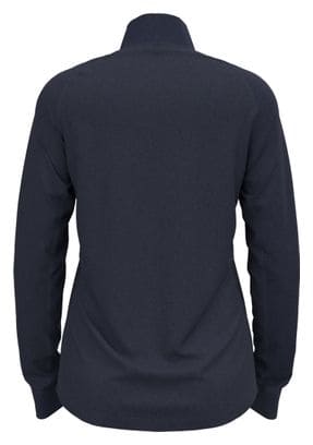 Maillot Manches Longues Femme Odlo 1/2 Zip Berra Bleu Foncé