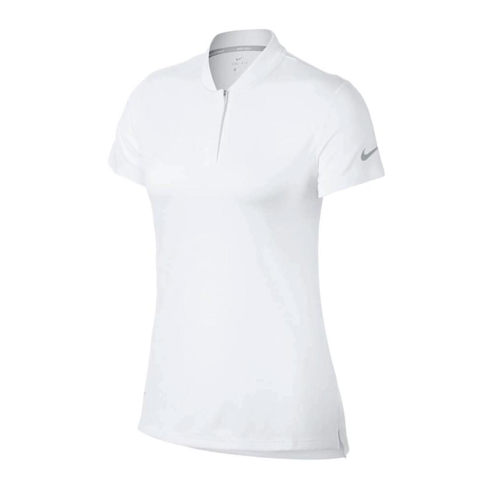 Nike Polo de sport Blanc Femme Nike Dry SS Bld