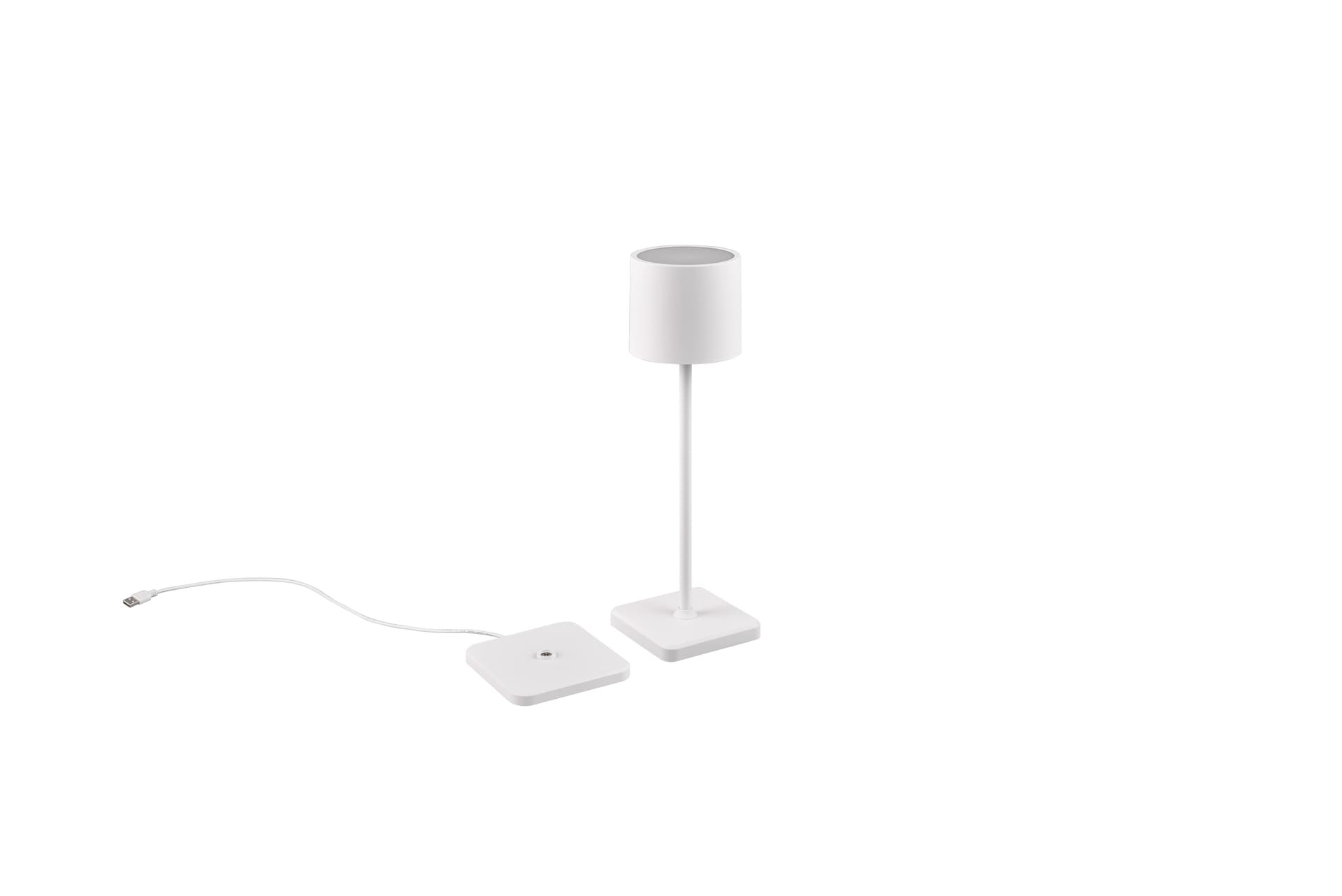 RL Akku LED Tischlampe FERNANDEZ weiß