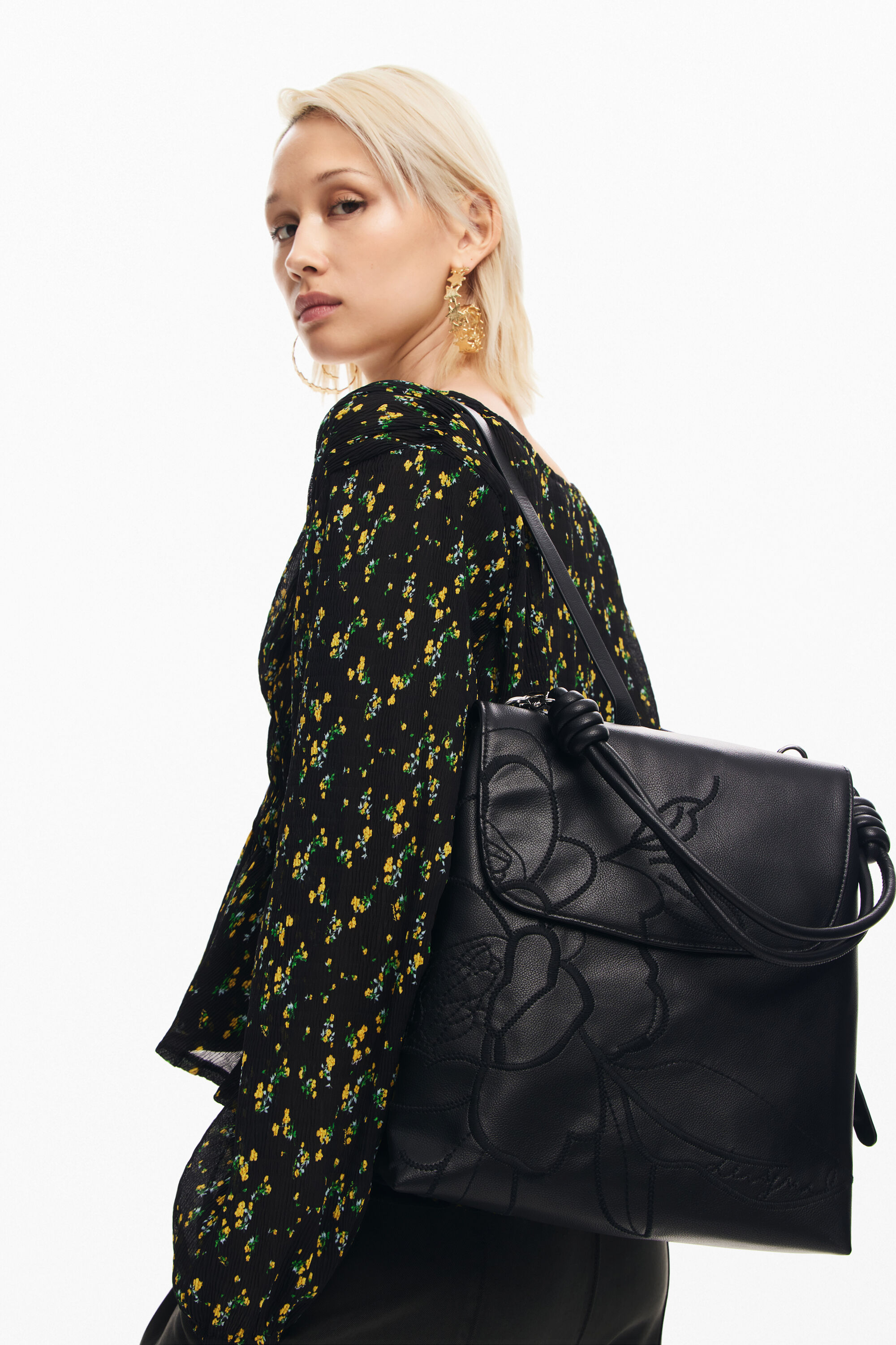 Mochila botânica mini com múltiplas posições
